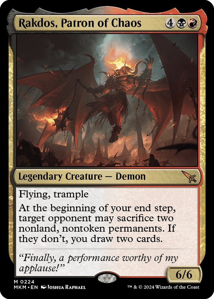Rakdos, Patron of Chaos (224) (MKM)
