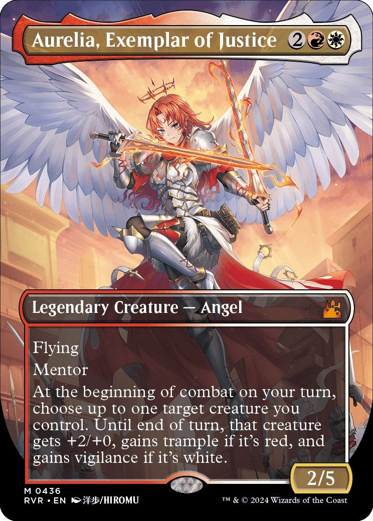 Aurelia, Exemplar of Justice (Anime Borderless) (436) (RVR)