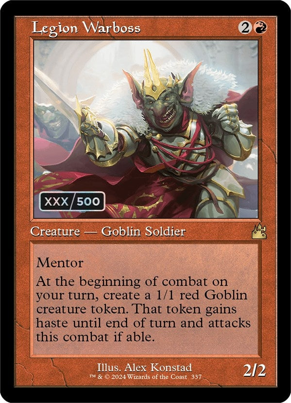 Legion Warboss (Retro Frame) (Serial Numbered) (337) (RVR)