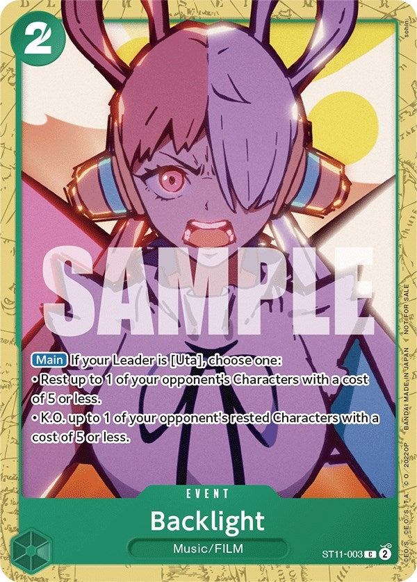 Backlight (Starter Deck 11: Uta Deck Battle) (ST11-003) (OP-PR)