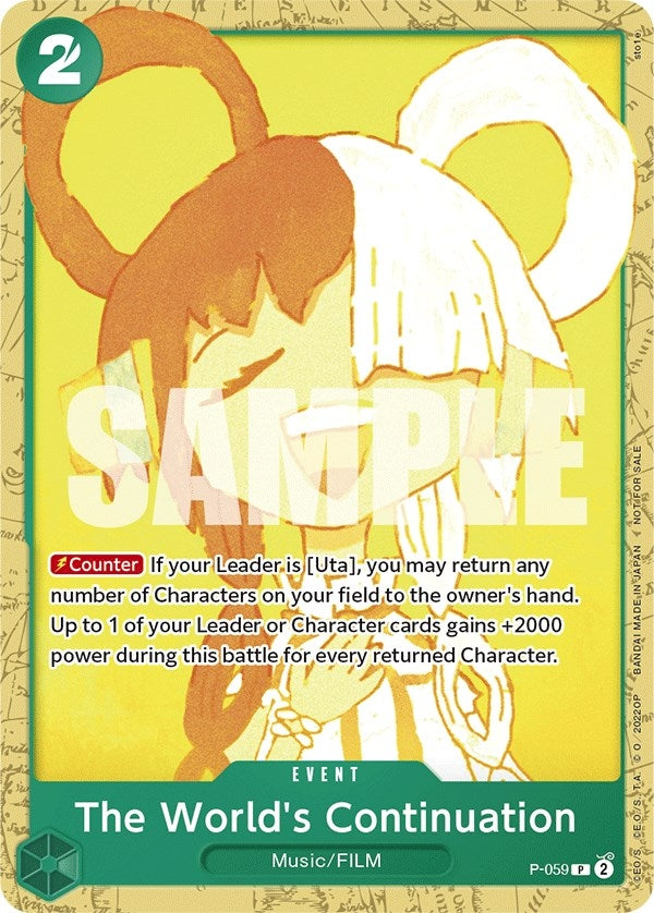 The World's Continuation (Starter Deck 11: Uta Deck Battle) (P-059) (OP-PR)