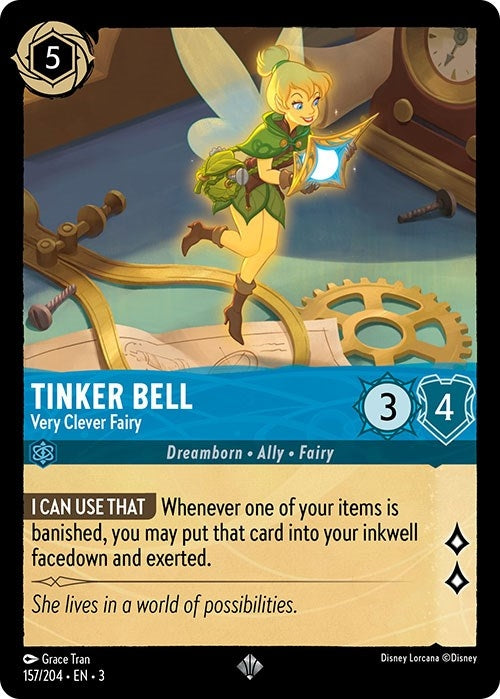 Tinker Bell - Very Clever Fairy (157/204) (3)