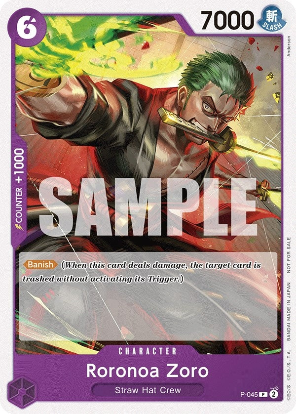 Roronoa Zoro (OP-06 Pre-Release Tournament) [Participant] (P-045) (OP-PR)