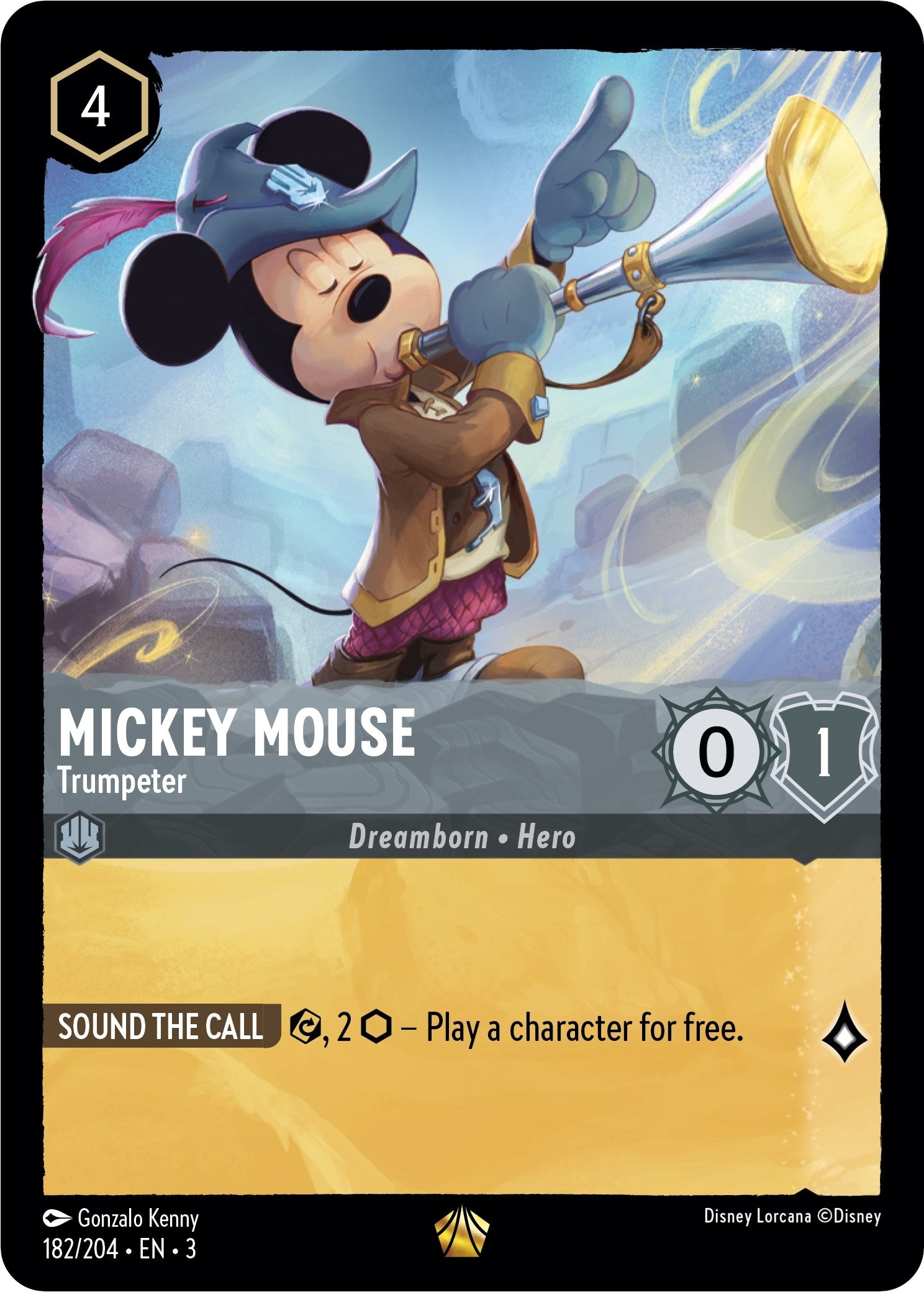 Mickey Mouse - Trumpeter (182/204) (3)