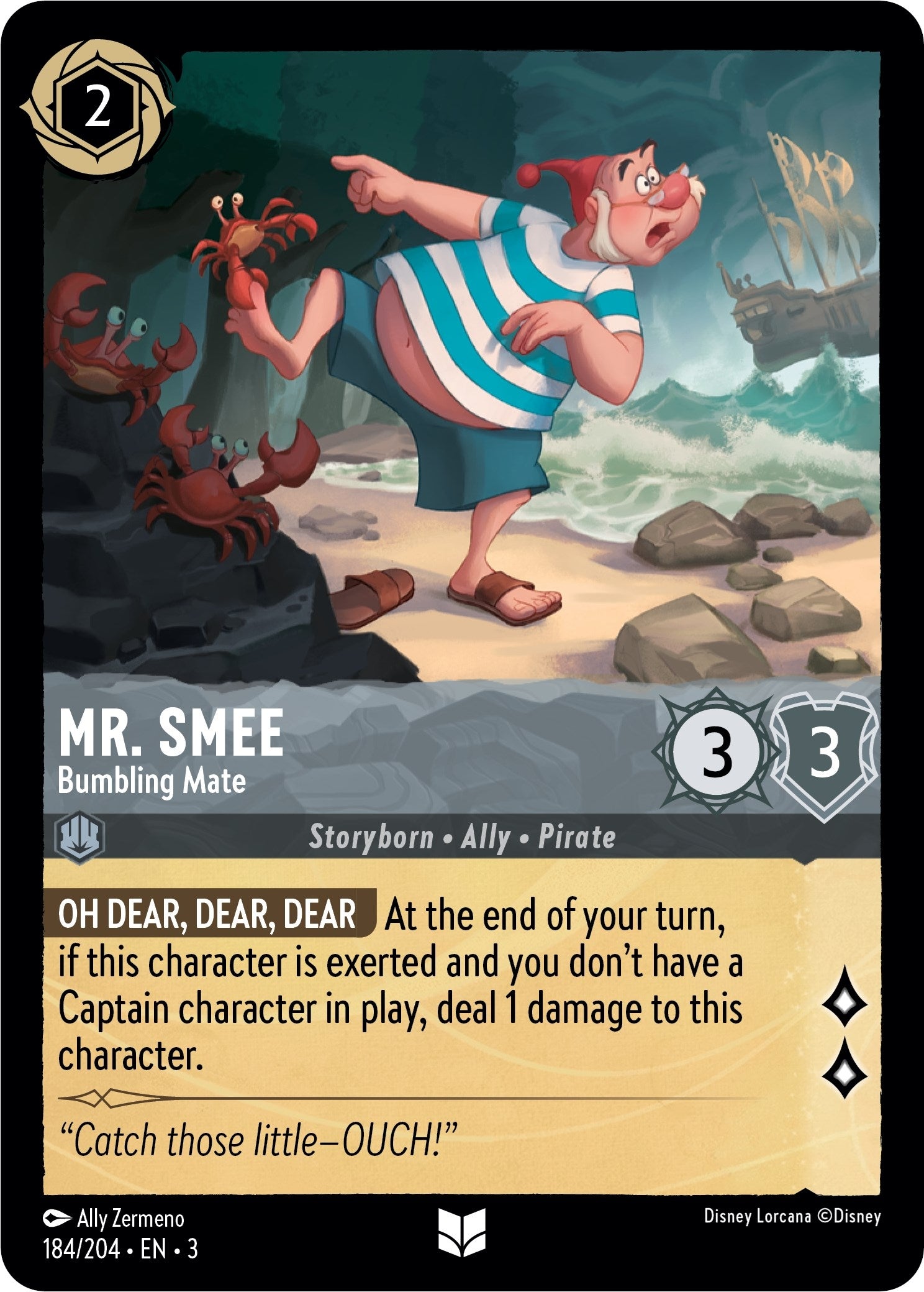 Mr. Smee - Bumbling Mate (184/204) (3)