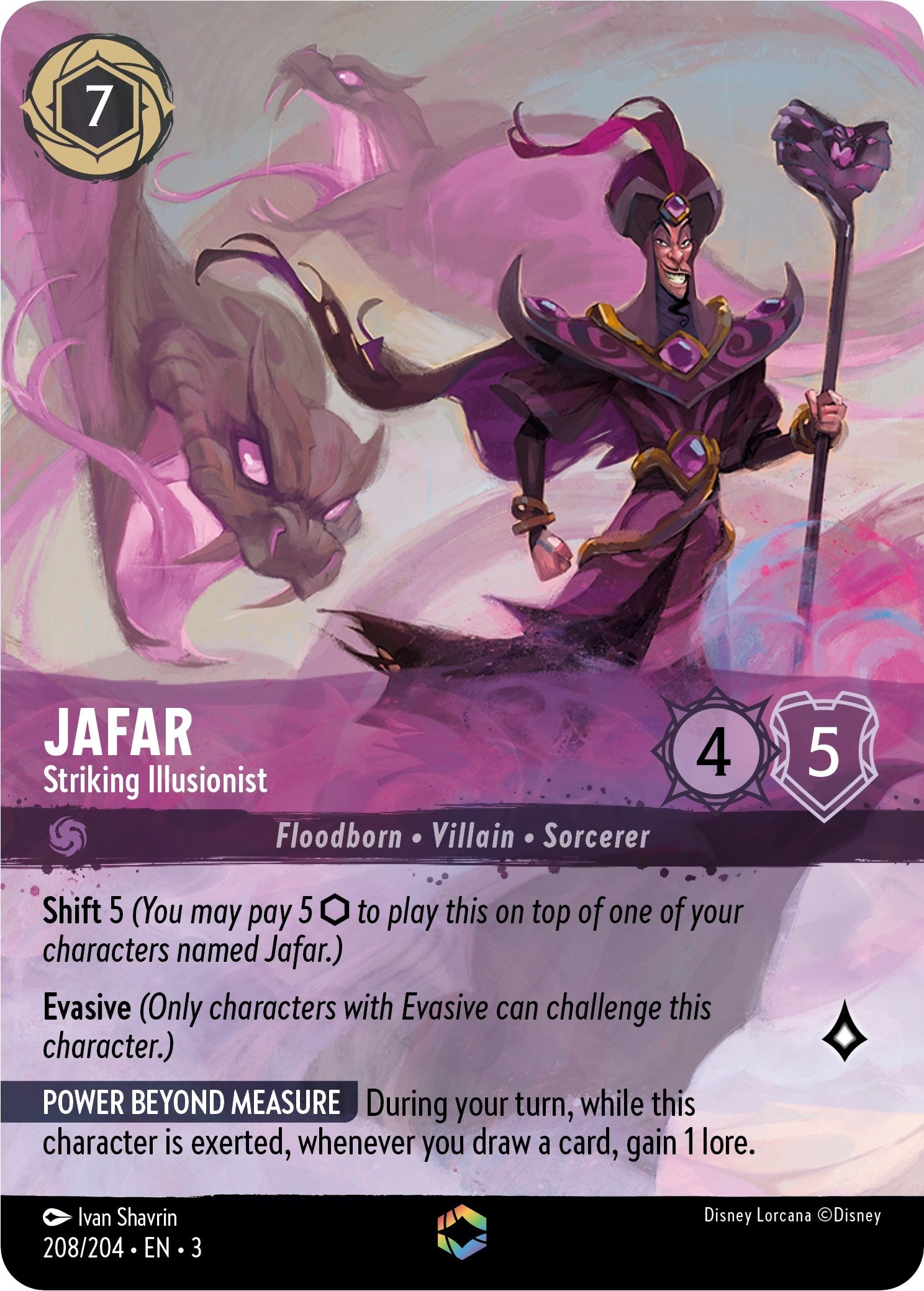 Jafar - Striking Illusionist (Enchanted) (208/204) (3)