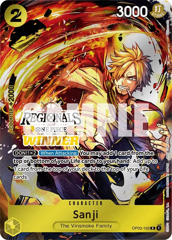 Sanji (Offline Regional 2024) [Winner] (OP03-102) (OP-PR)