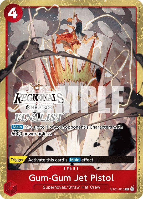 Image for Gum-Gum Jet Pistol (Offline Regional 2024) [Finalist] (ST01-015) (OP-PR) - One Piece Card Game