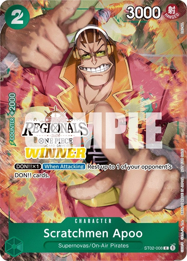 Scratchmen Apoo (Offline Regional 2024) [Winner] (ST02-008) (OP-PR)