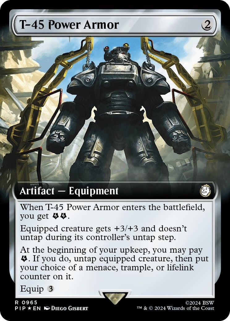 T-45 Power Armor (Extended Art) (Surge Foil) (965) (PIP)