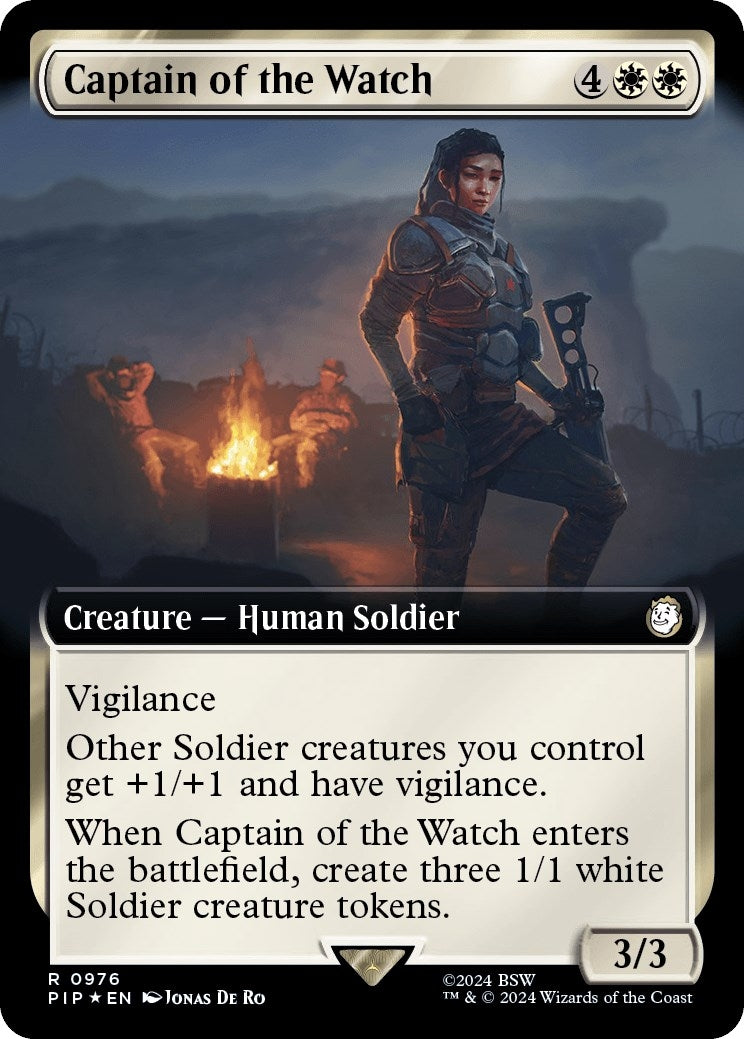 Captain of the Watch (Extended Art) (Surge Foil) (976) (PIP)