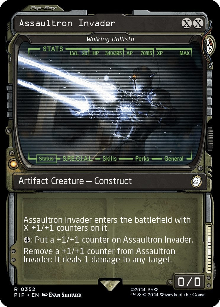 Image for Assaultron Invader - Walking Ballista (Showcase) (352) (PIP) - Magic: The Gathering