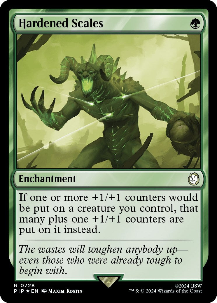 Hardened Scales (Surge Foil) (728) (PIP)