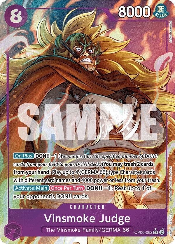 Vinsmoke Judge (Alternate Art) (OP06-062) (OP06)