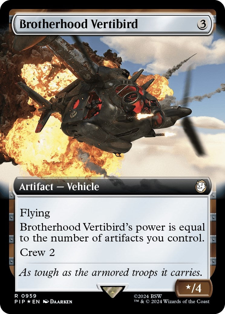 Brotherhood Vertibird (Extended Art) (Surge Foil) (959) (PIP)