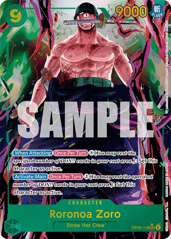 Roronoa Zoro (Alternate Art) (OP06-118) (OP06)