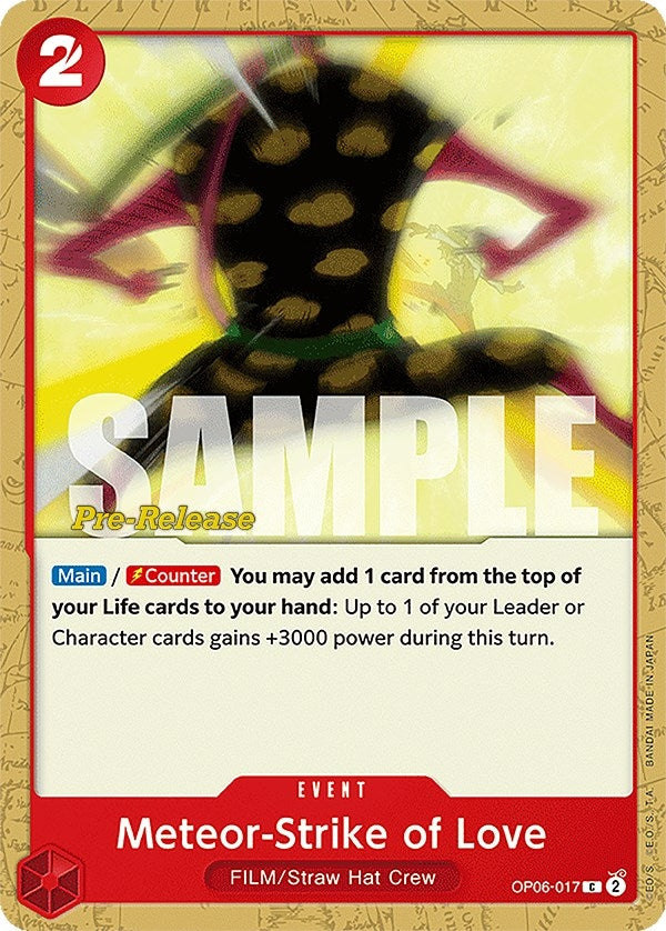 Image for Meteor-Strike of Love (OP06-017) (OP06 PRE) - One Piece Card Game