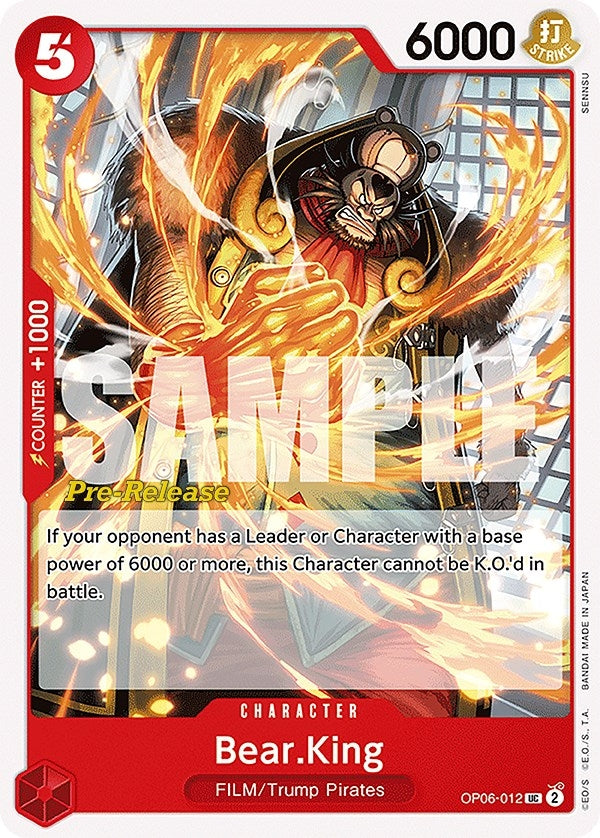 Image for Bear.King (OP06-012) (OP06 PRE) - One Piece Card Game