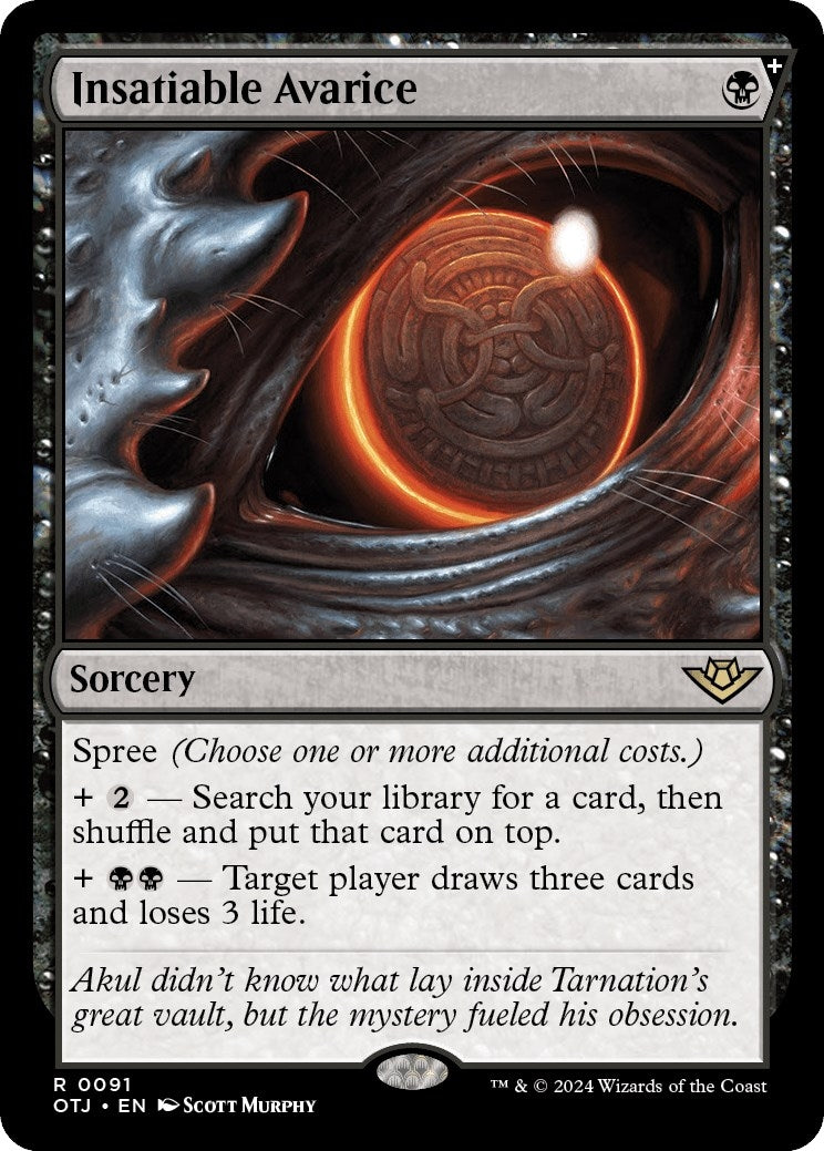 Sp Magic: The Gathering - Insatiable Avarice (91) (OTJ)