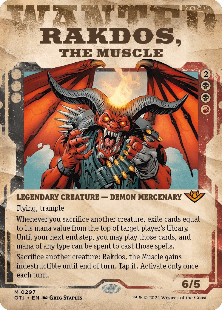 Rakdos, the Muscle (Showcase) (297) (OTJ)