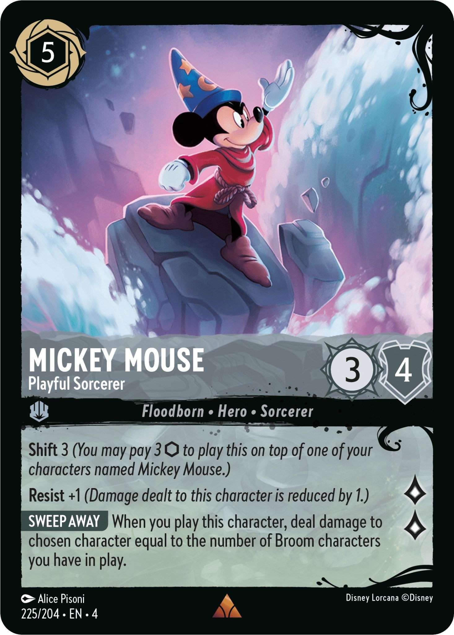 Mickey Mouse - Playful Sorcerer (225/204) (225/204) (Q1)
