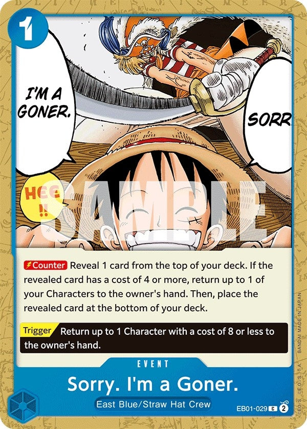Sorry. I'm a Goner. (EB01-029) (EB-01)