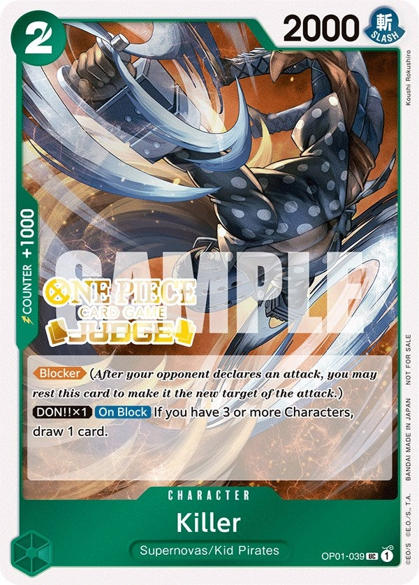Killer (Judge Pack Vol. 3) (OP01-039) (OP-PR)