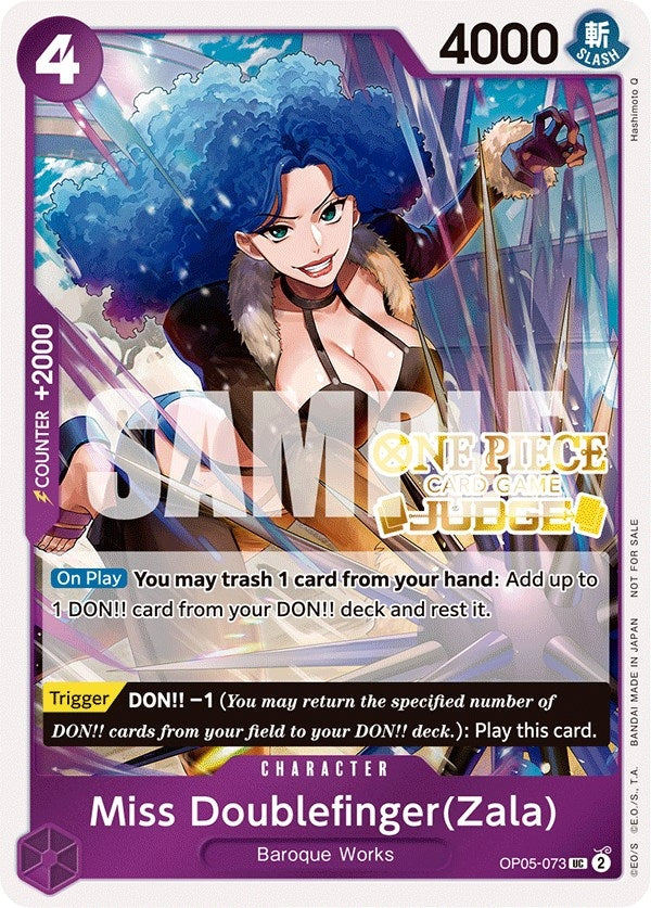 Miss Doublefinger(Zala) (Judge Pack Vol. 3) (OP05-073) (OP-PR)