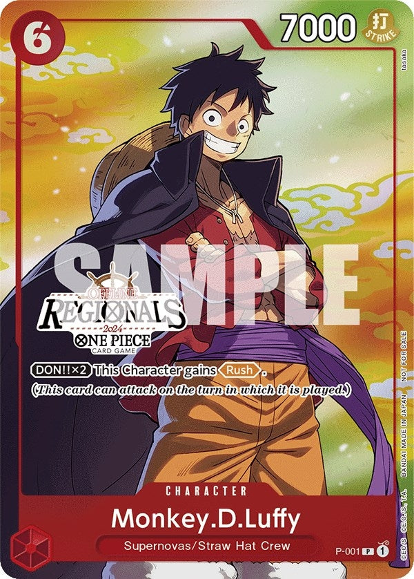 Monkey.D.Luffy (001) (Offline Regional 2024 Vol. 2) [Participant] (P-001) (OP-PR)