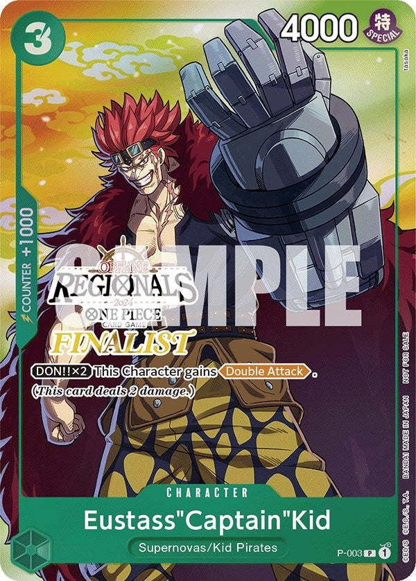 Eustass"Captain"Kid (Offline Regional 2024 Vol. 2) [Finalist] (P-003) (OP-PR)