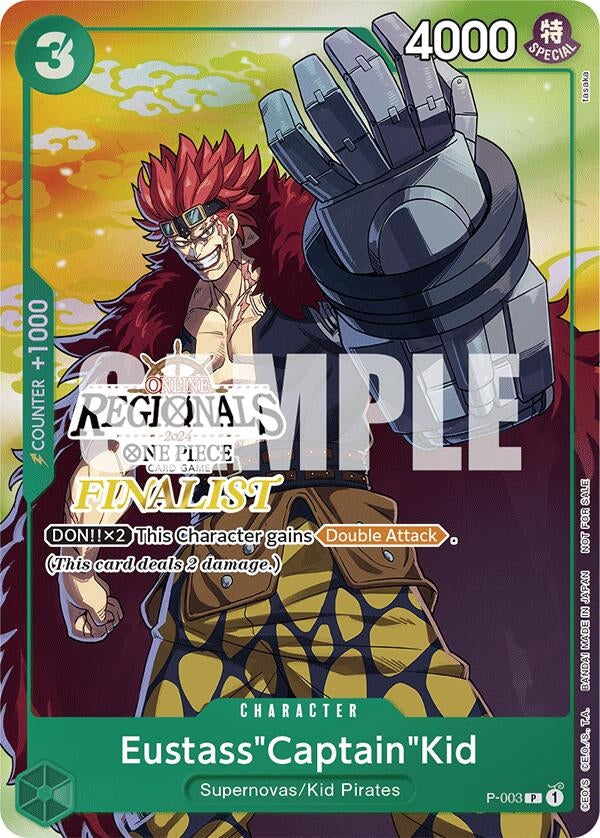 Eustass"Captain"Kid (Online Regional 2024 Vol. 2) [Finalist] (P-003) (OP-PR)