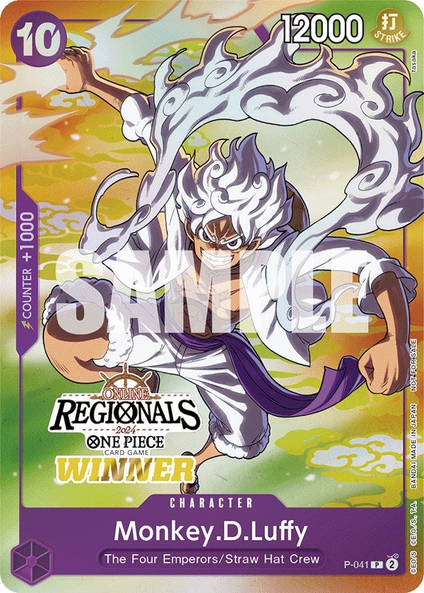 Monkey.D.Luffy (041) (Online Regional 2024 Vol. 2) [Winner] (P-041) (OP-PR)