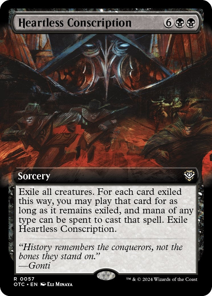 Heartless Conscription (Extended Art) (57) (OTC)