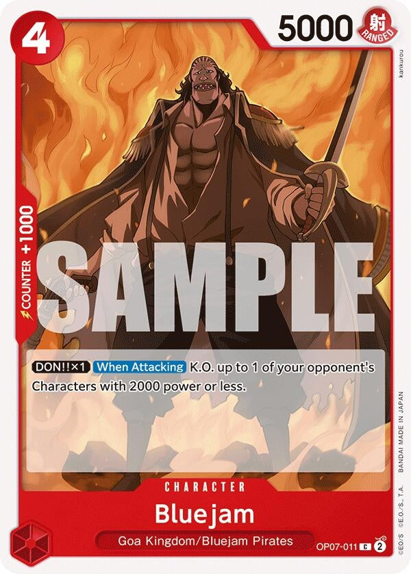 Image for Bluejam (OP07-011) (OP07) - One Piece Card Game