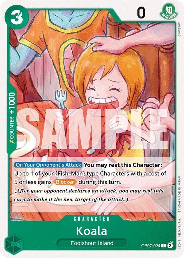 Image for Koala (OP07-024) (OP07) - One Piece Card Game