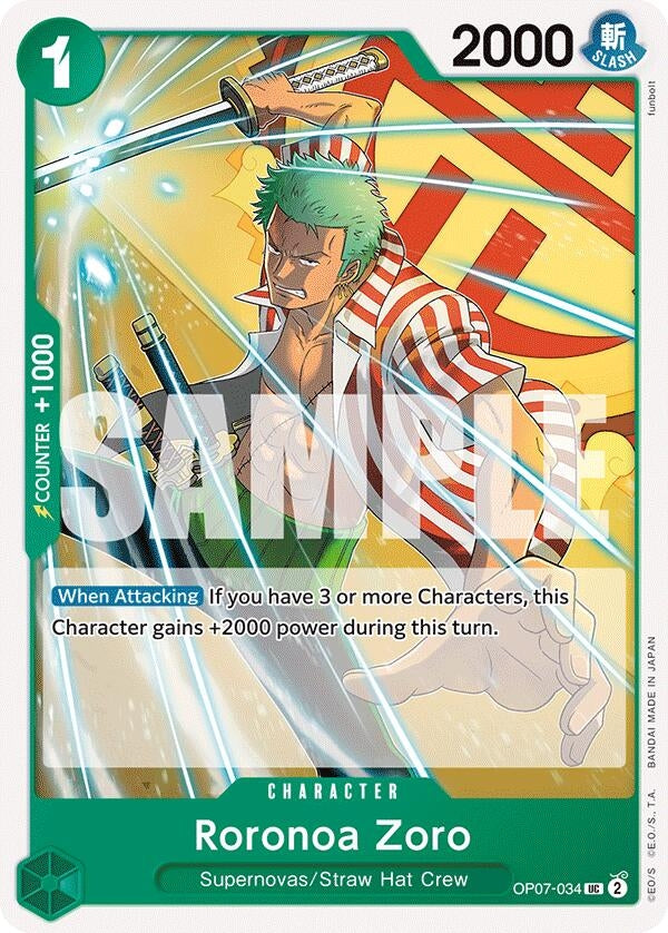 Roronoa Zoro (034) (OP07-034) (OP07)