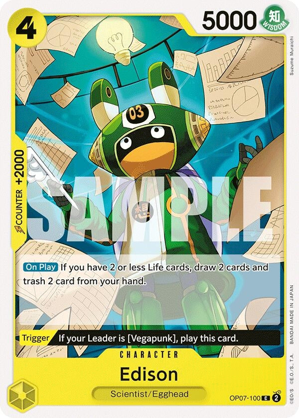 Image for Edison (OP07-100) (OP07) - One Piece Card Game