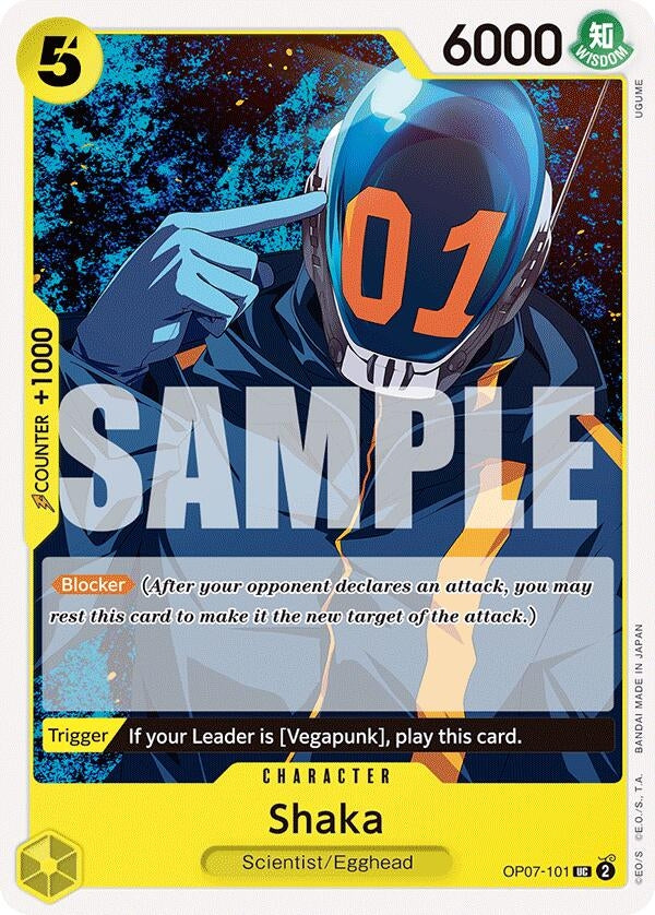 Image for Shaka (OP07-101) (OP07) - One Piece Card Game