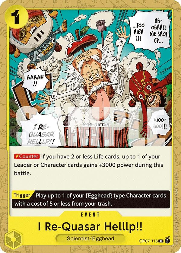 Image for I Re-Quasar Helllp!! (OP07-115) (OP07) - One Piece Card Game
