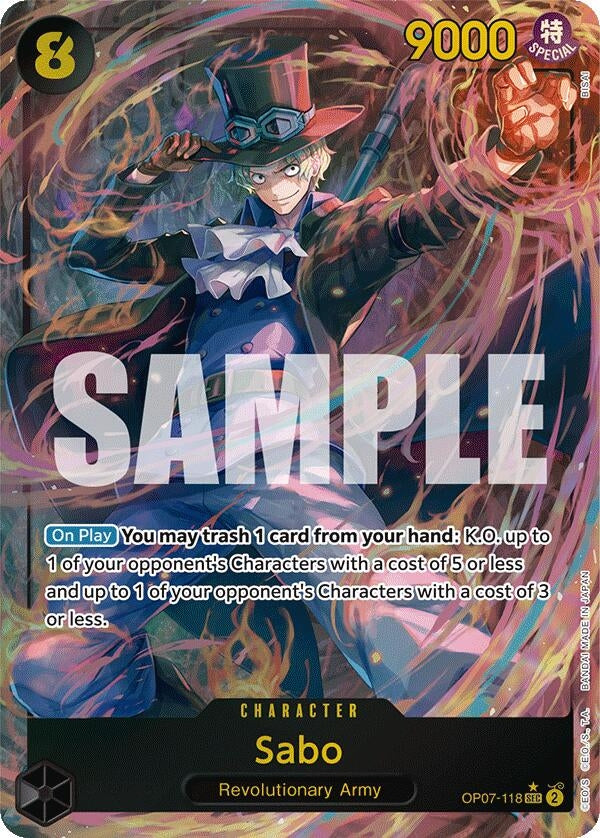 Image for Sabo (Parallel) (OP07-118) (OP07) - One Piece Card Game
