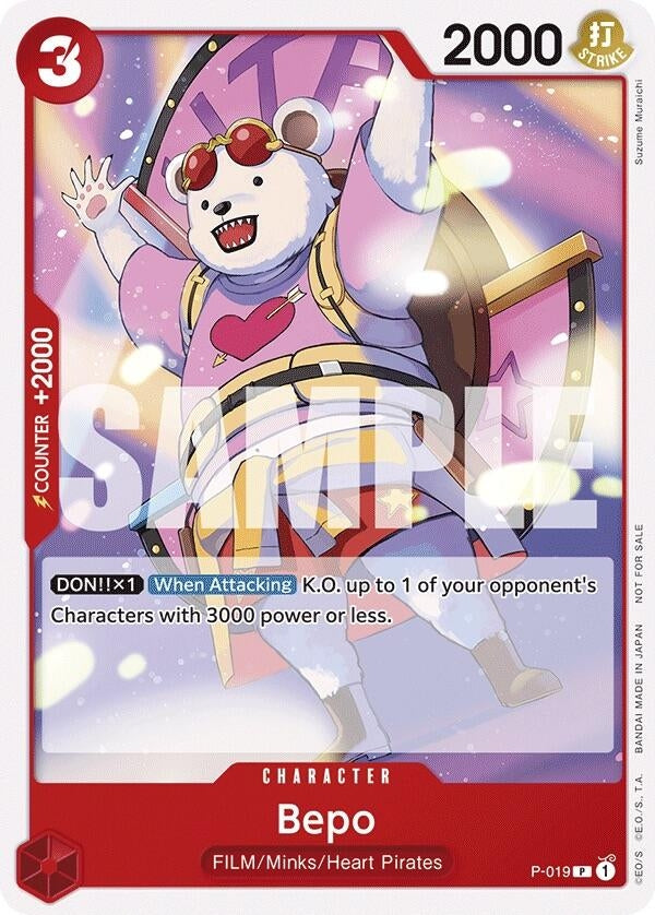 Image for Bepo (Tournament Pack Vol. 7) (P-019) (OP-PR) - One Piece Card Game