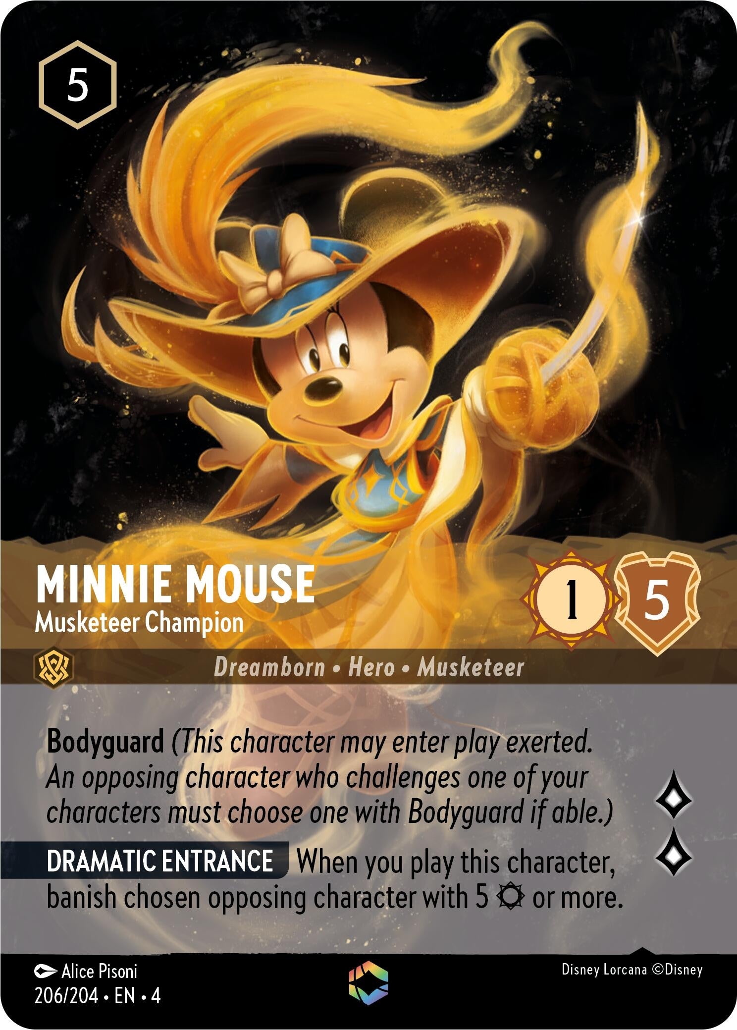 Minnie Mouse - Musketeer Champion (Enchanted) (206/204) (4)