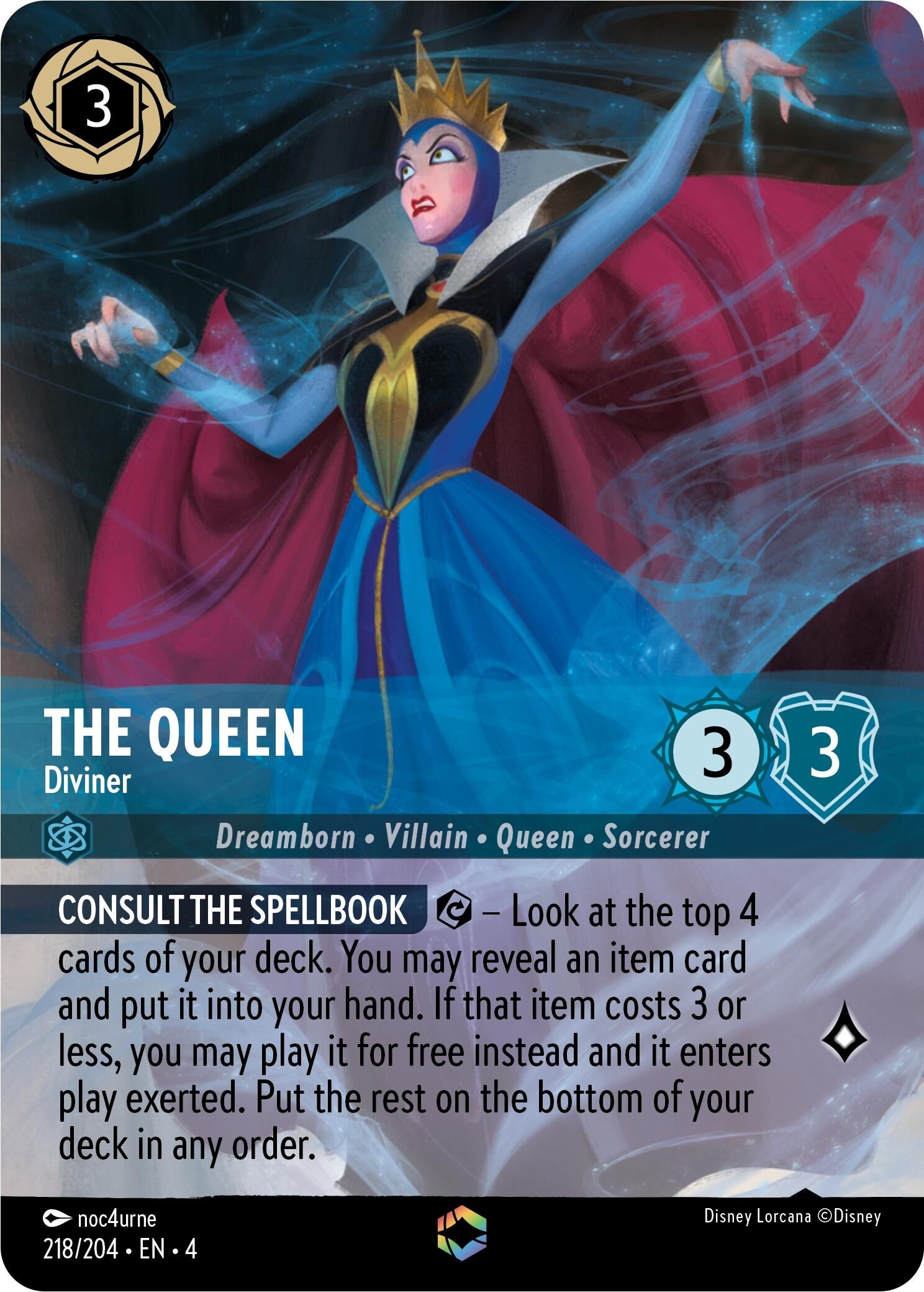 The Queen - Diviner (Enchanted) (218/204) (4)