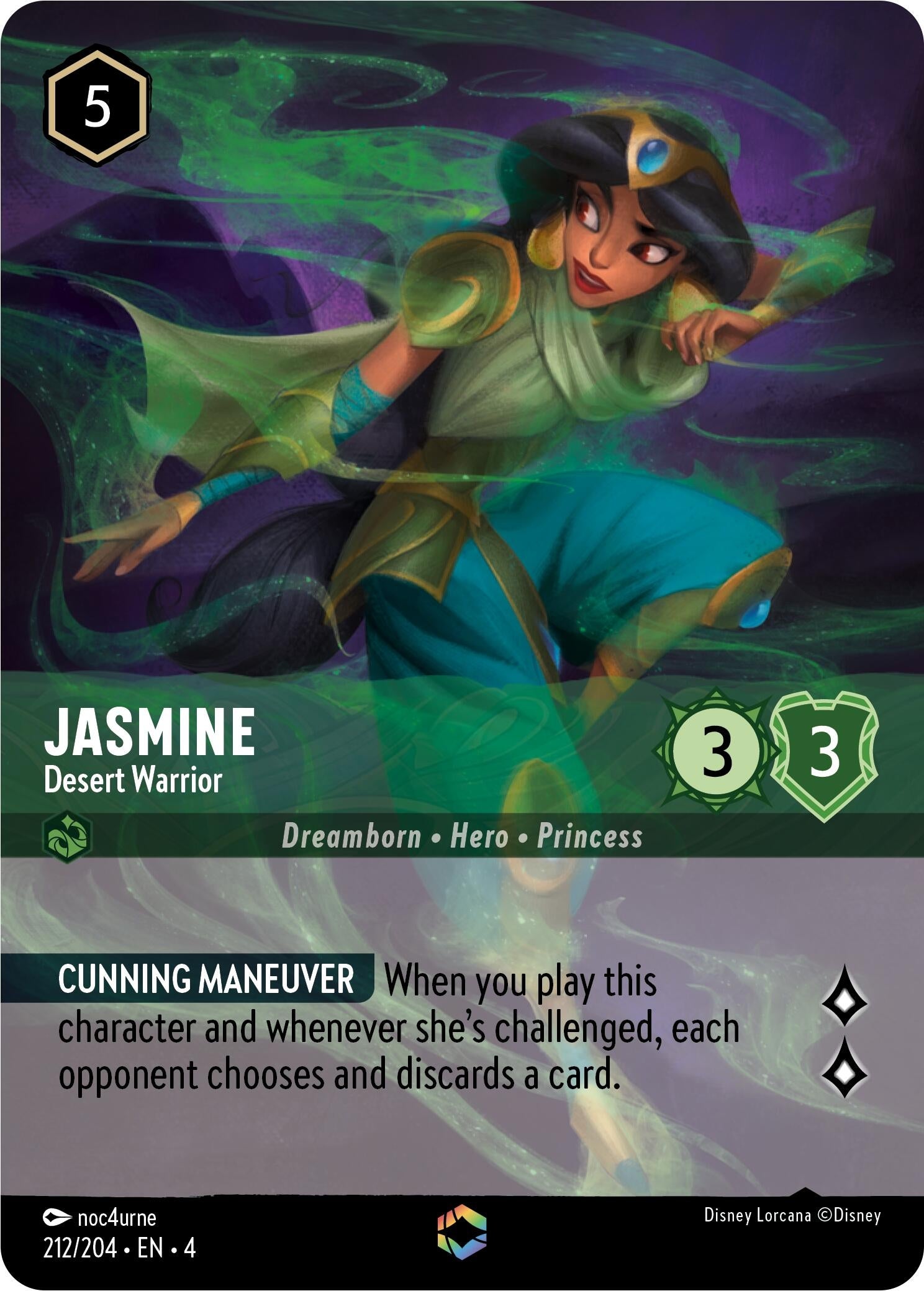 Jasmine - Desert Warrior (Enchanted) (212/204) (4)