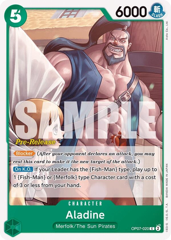 Image for Aladine (OP07-020) (OP07 PRE) - One Piece Card Game