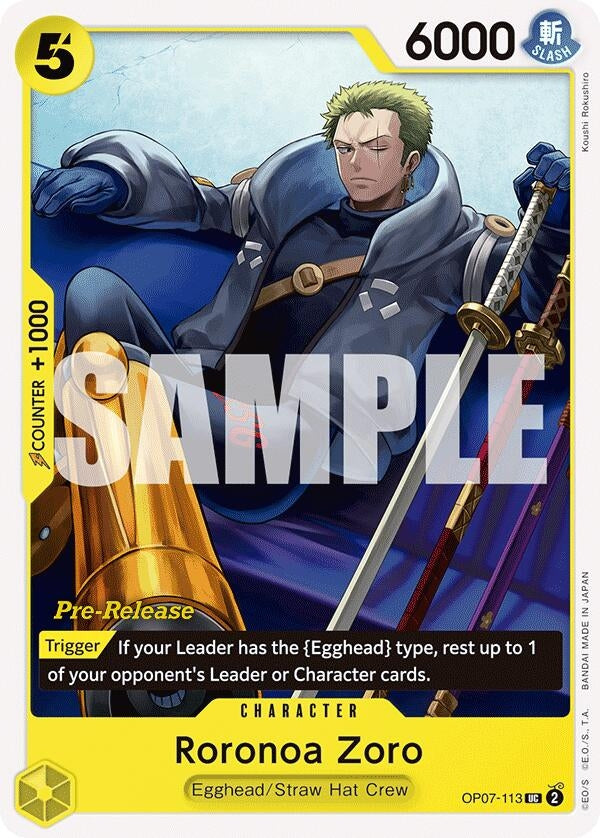 Roronoa Zoro (113) (OP07-113) (OP07 PRE)