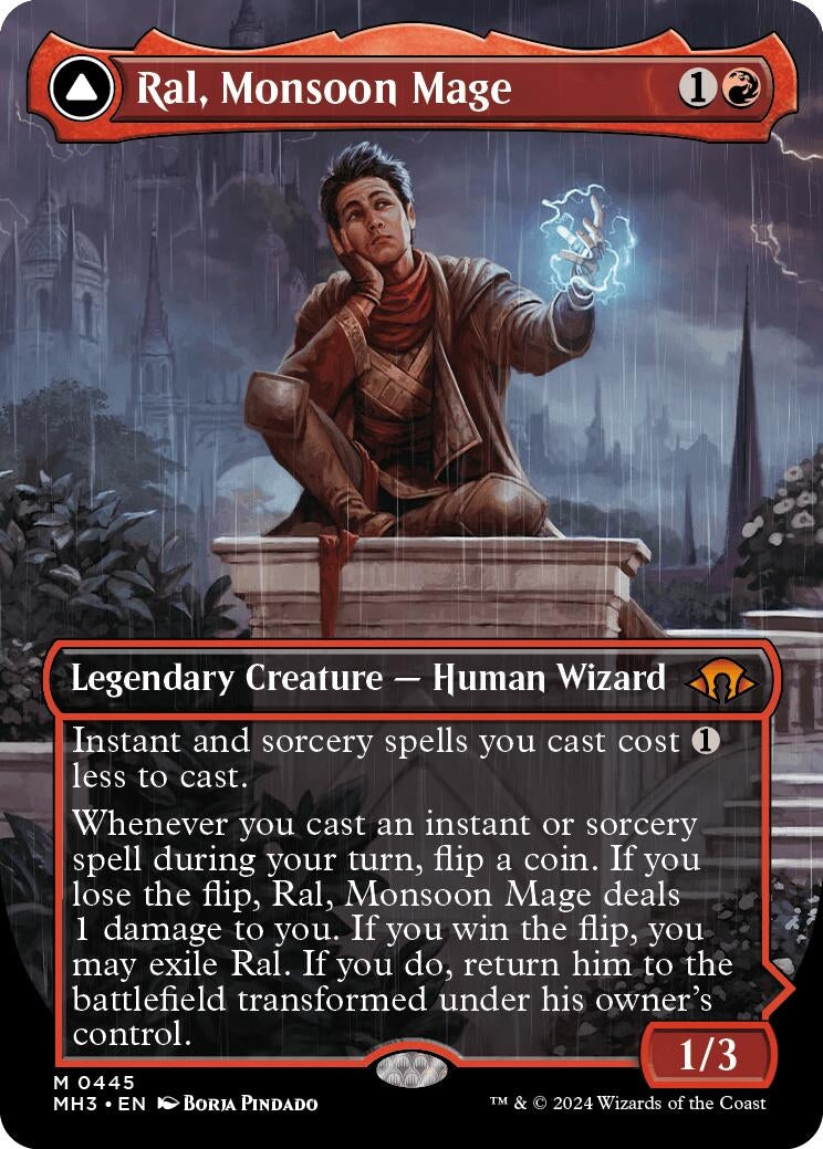 Ral, Monsoon Mage (Borderless) (445) (MH3)