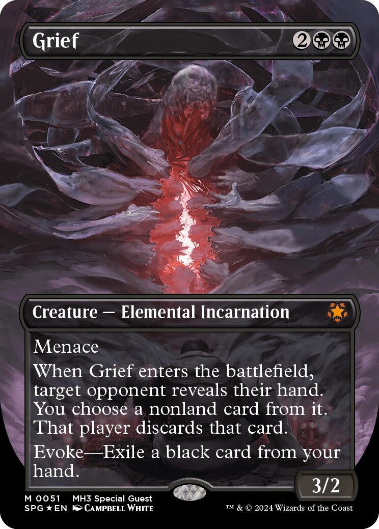 Grief (Borderless) (Textured Foil) (51) (SPG)