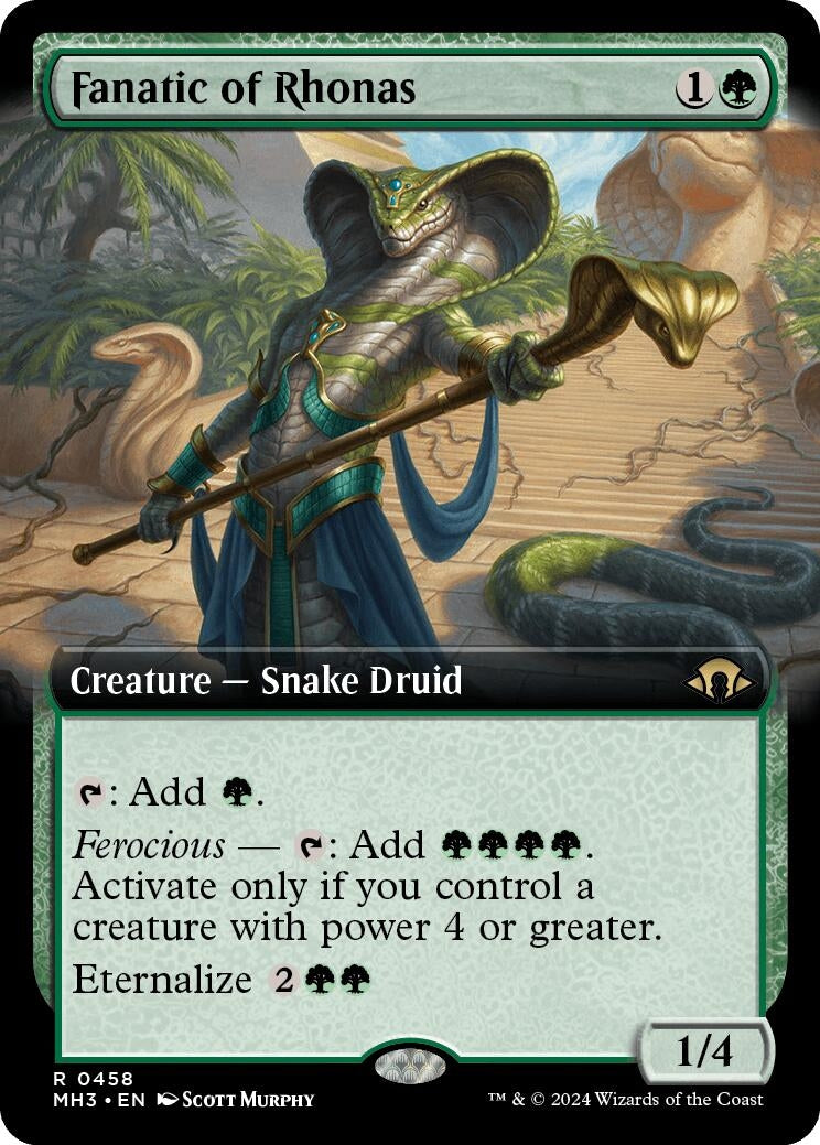Fanatic of Rhonas (Extended Art) (458) (MH3)
