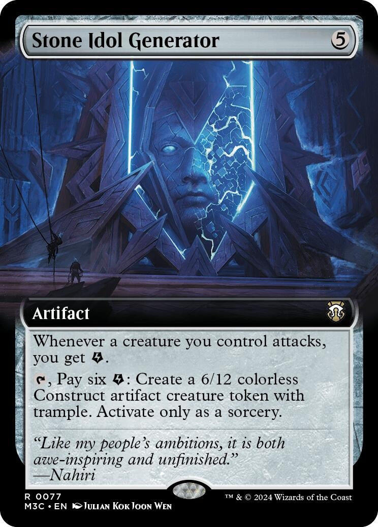 Stone Idol Generator (Extended Art) (Ripple Foil) (77) (M3C)